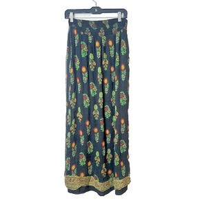 Nightcap Whimsical Silk Lined Whimsigoth Floral Skirt Size 1 Boho Festival Smock